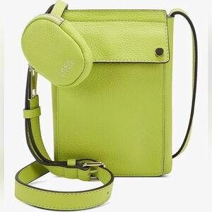 Vince Camuto Coen Acid Lime Green Crossbody Bag